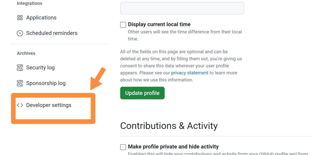 Generate fine grained personal access token in GitHub